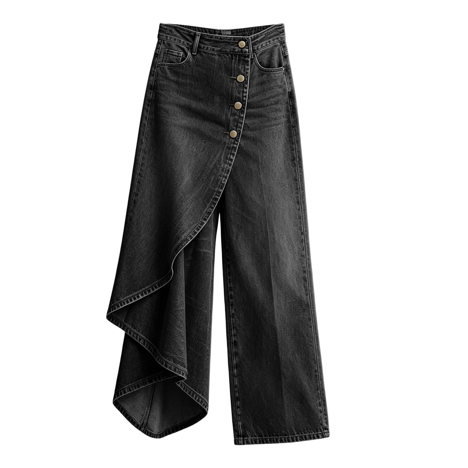 Jeans Donna Vita Alta Jeans Baggy Gamba Larga Casual Pantaloni Vita Alta Larghi Leggeri Eleganti Pantaloni Denim Elasticizzati Curvy Palazzo Y2k Streetwear Taglie Forti Tempo Libero Push Up