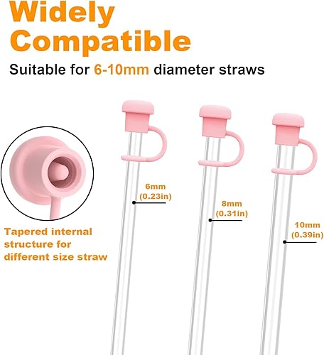 Miniatura 2 de Alwenid Stanley, Simple Modern, Yeti, Owala, Hydro Flask, Reduce and All Brands - Juego de 3 tapas con popote de 6 a 0.394 in, apto para