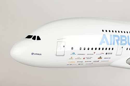 Miniatura 6 de Daron Skymarks Airbus casa colores A380800avión modelo con soporte de madera y Gear 1100Escala