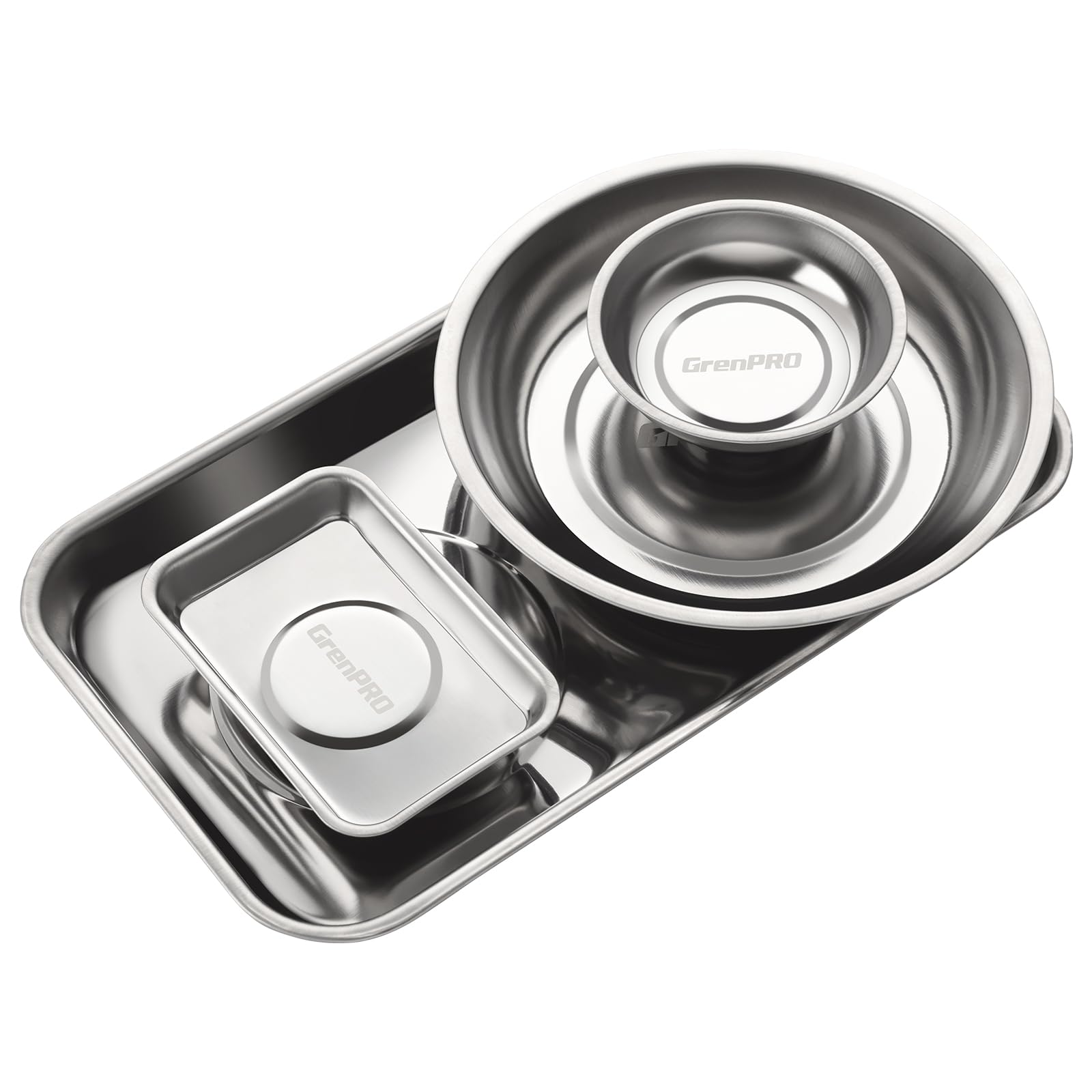 GRENPRO Magnetic Tool Trays - Keep Parts Organized -4 GRENPRO Magnetic Tool Trays - Keep Parts Organized -4