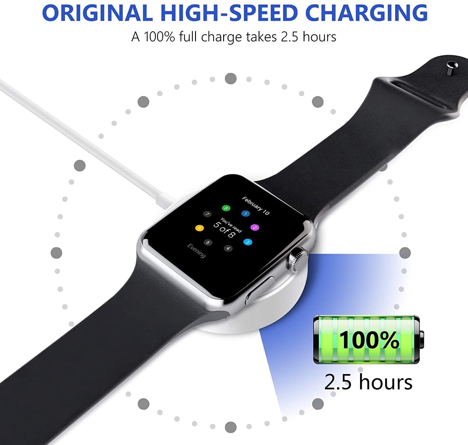 Aen Art Watch Charger Apple Mfi Certified Fast Wireless Magnetic