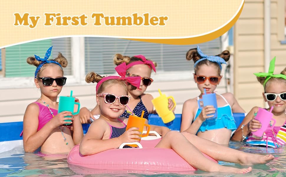 Kids 9OZ Tumbler with Straw Lid and Handle for Toddlers, Encourages Hydration, Easy to Clean, 9 fl. oz - Image 7