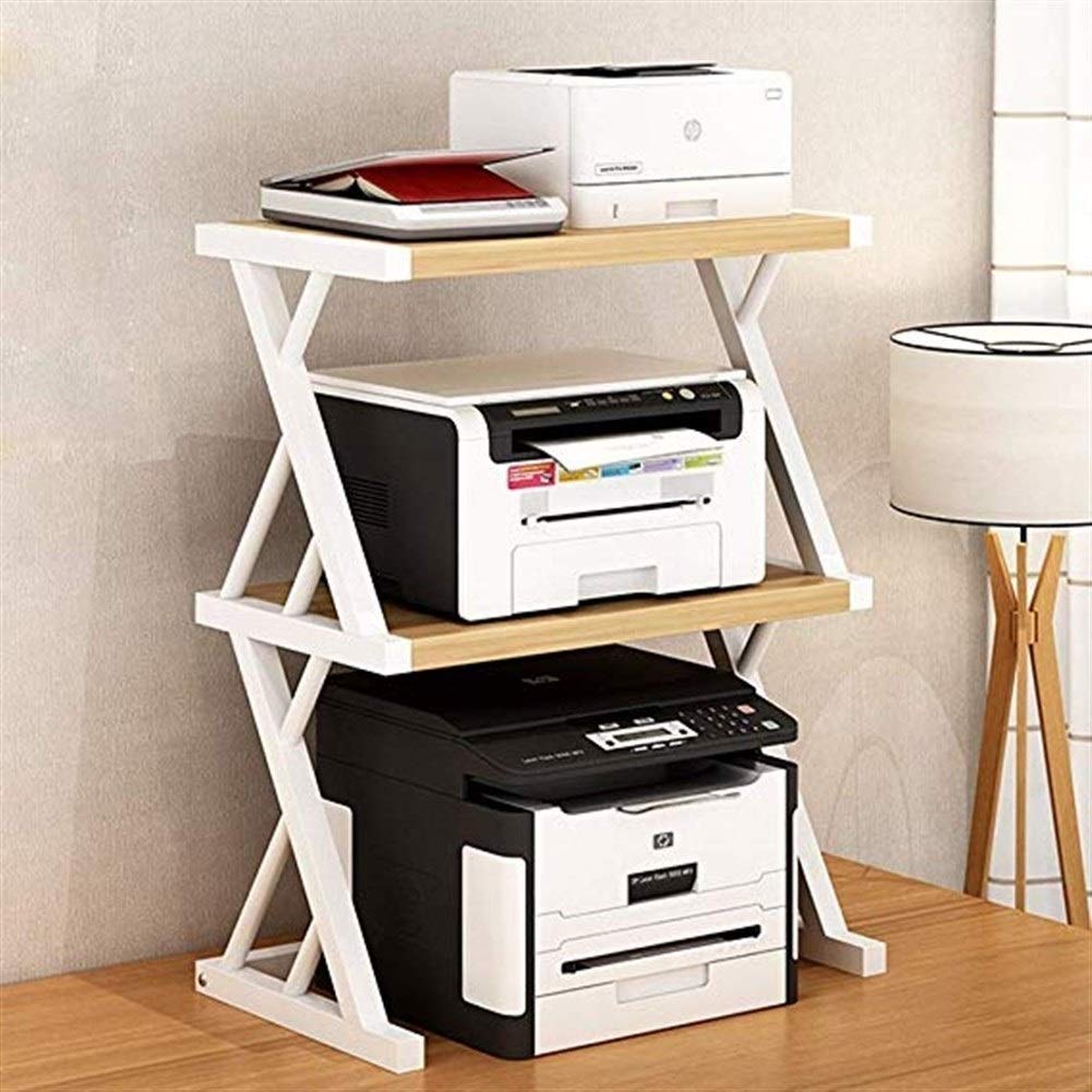 Amazon.de: Druckerstation Drucker-Shelf-Desktop kopiert Aufbewahrung im  Bro Doppelregal kreativer Regale Fax Maschinenstnder  Schreibtisch-Organisator for Haus und Bro Druckerstnder weier  Schreibtisch