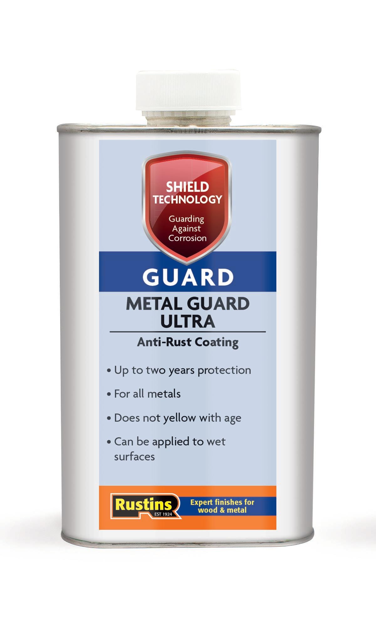 Rustins Shield Technology Metal Guard Ultra 250ml – Advanced Protection Prevents Corrosion and Rust Extends Metal Life Easy Application