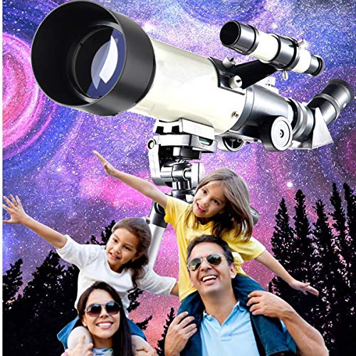 Telescope for Kids 70mm Aperture 400mm AZ Mount Astronomical Refractor Portable Telescope for Kids and Beginners with Backpack,10mm Eyepiece Phone Adapter to View Moon and Planet - Thumbnail 3