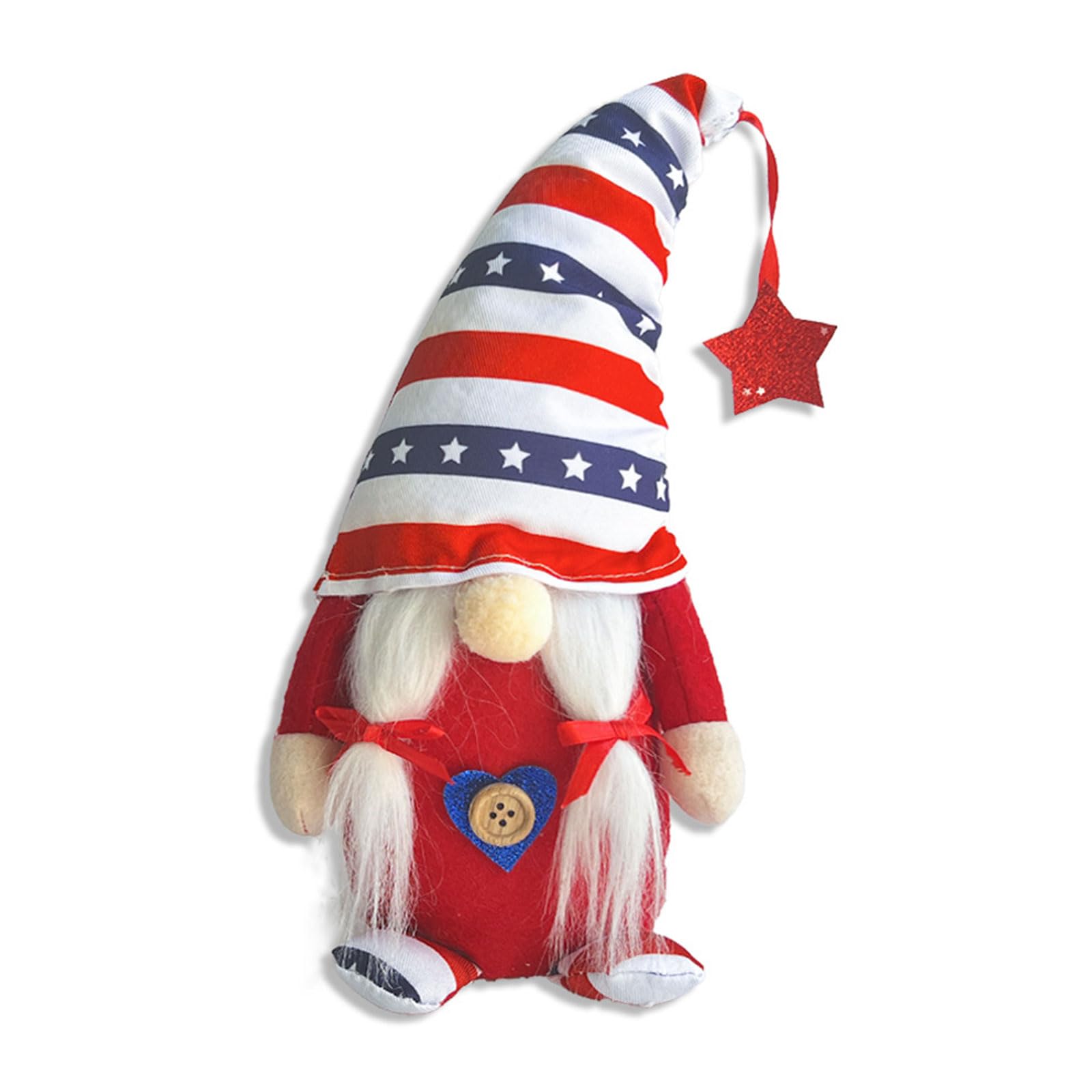 Tsophreniq Scandinavians Tomtes Elfes Decorations, Star Striped Plushie Ornamet, 4th of Julys Independences Memorials Day Gnomes Gift Fourth of Julys Independences Day Ornamet