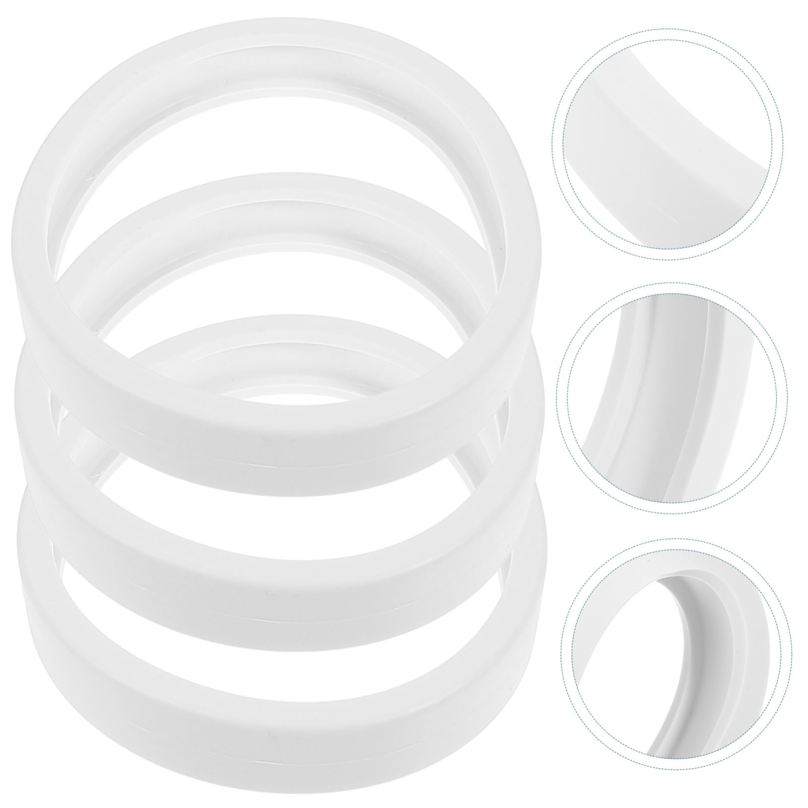 BESPORTBLE Barredora De Limpieza De Piscinas Neumáticos Correa para Neumáticos Accesorios 180 280 360 380 Desnatador Químico para Piscina Carrete Cesta Aspirador De 3 Piezas x 4