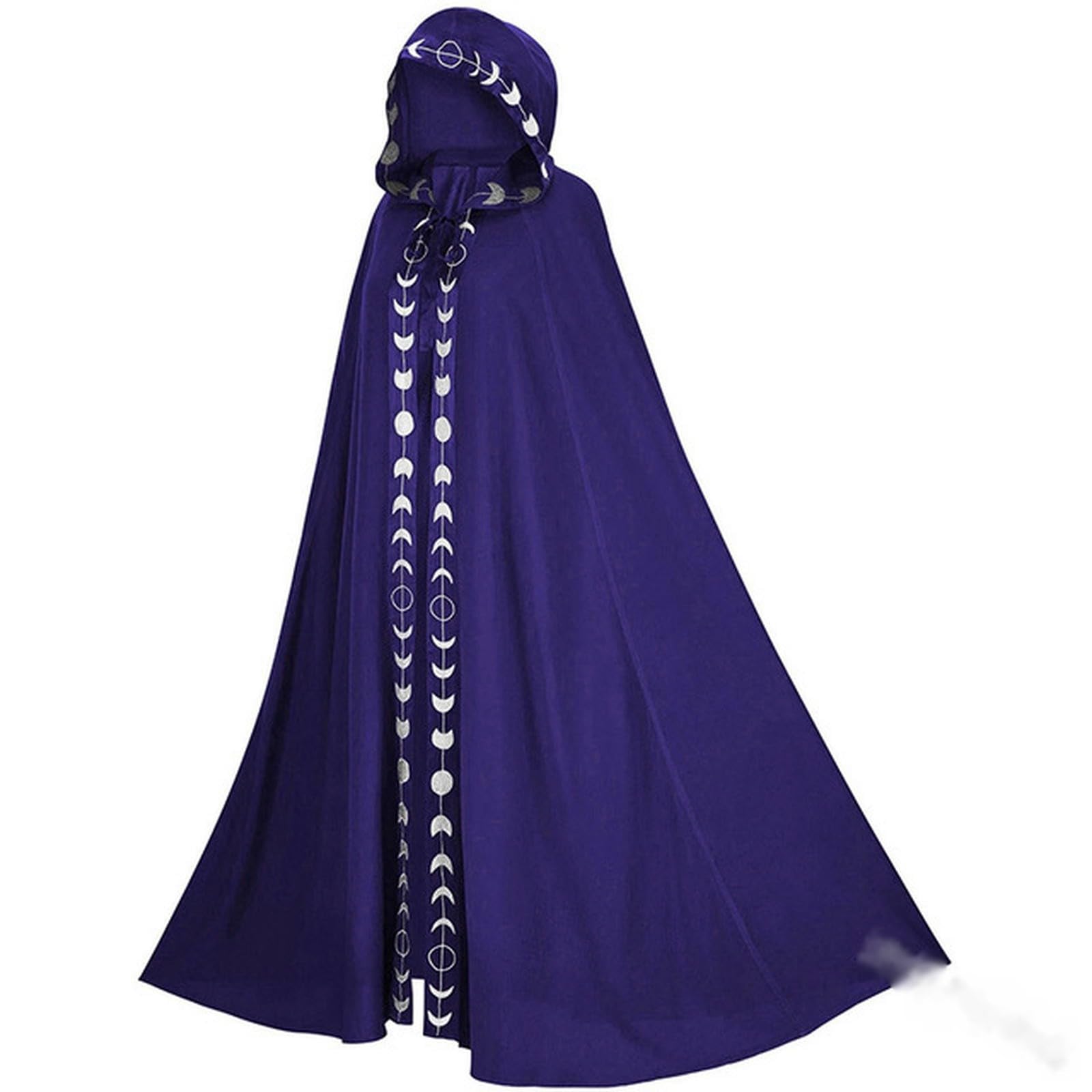 Cloak Unisex heren dames cape effen lange cloak rol cosplay kostuums outwear retro middeleeuws gothic cape party rekwisieten Maiju