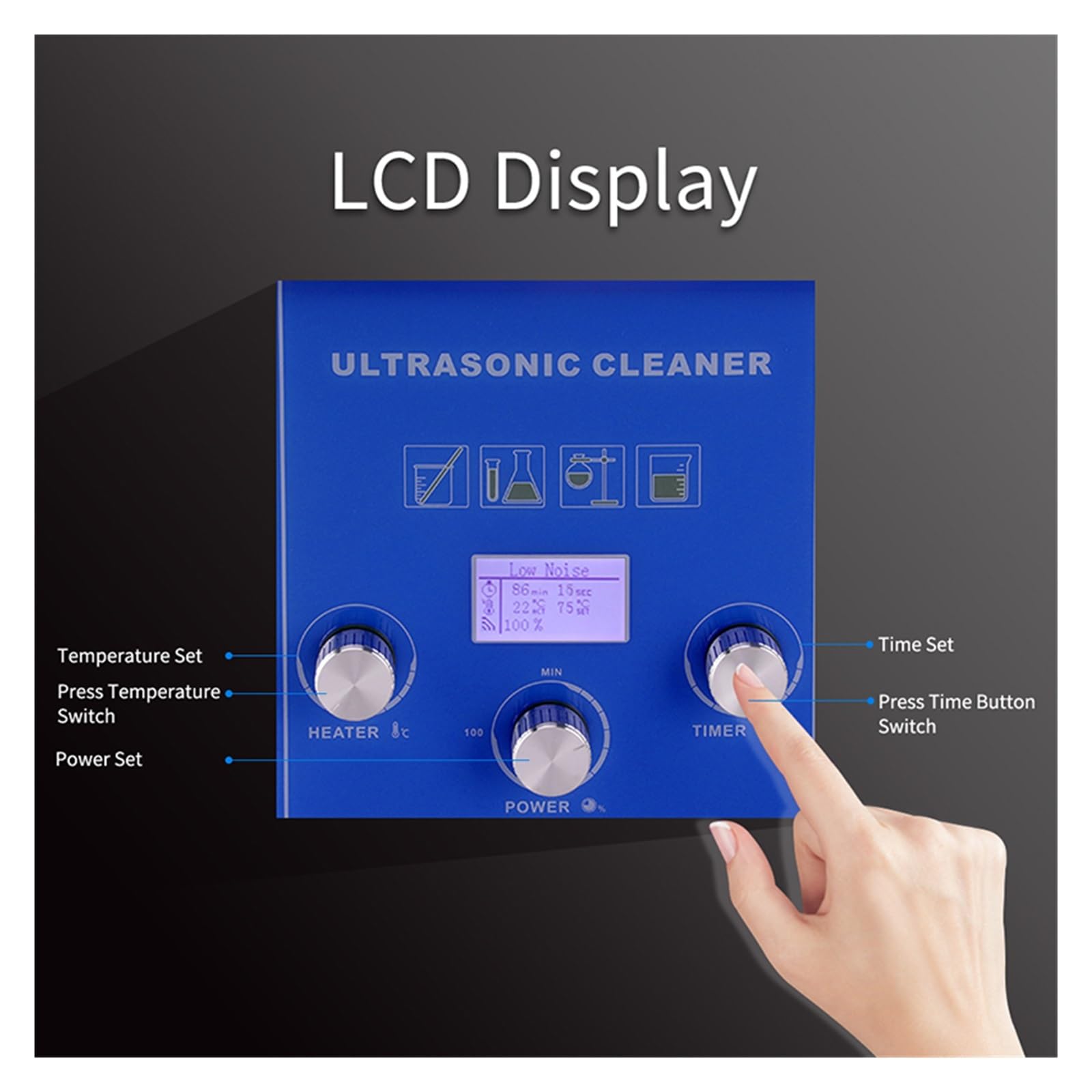 Myjka Ultradźwiękowa, 10L Laboratorium Medyczne Myjka Ultradźwiękowa Degas Bath DPF Części Metalowe Formy Szkło Olej Odtłuszczacz Do Rdzy Ultrason Maszyna Do Czyszczenia