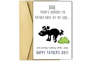 Make Dad Laugh with the Perfect Gift: 'Naughty Fathers Day Card for Dog Dad'
