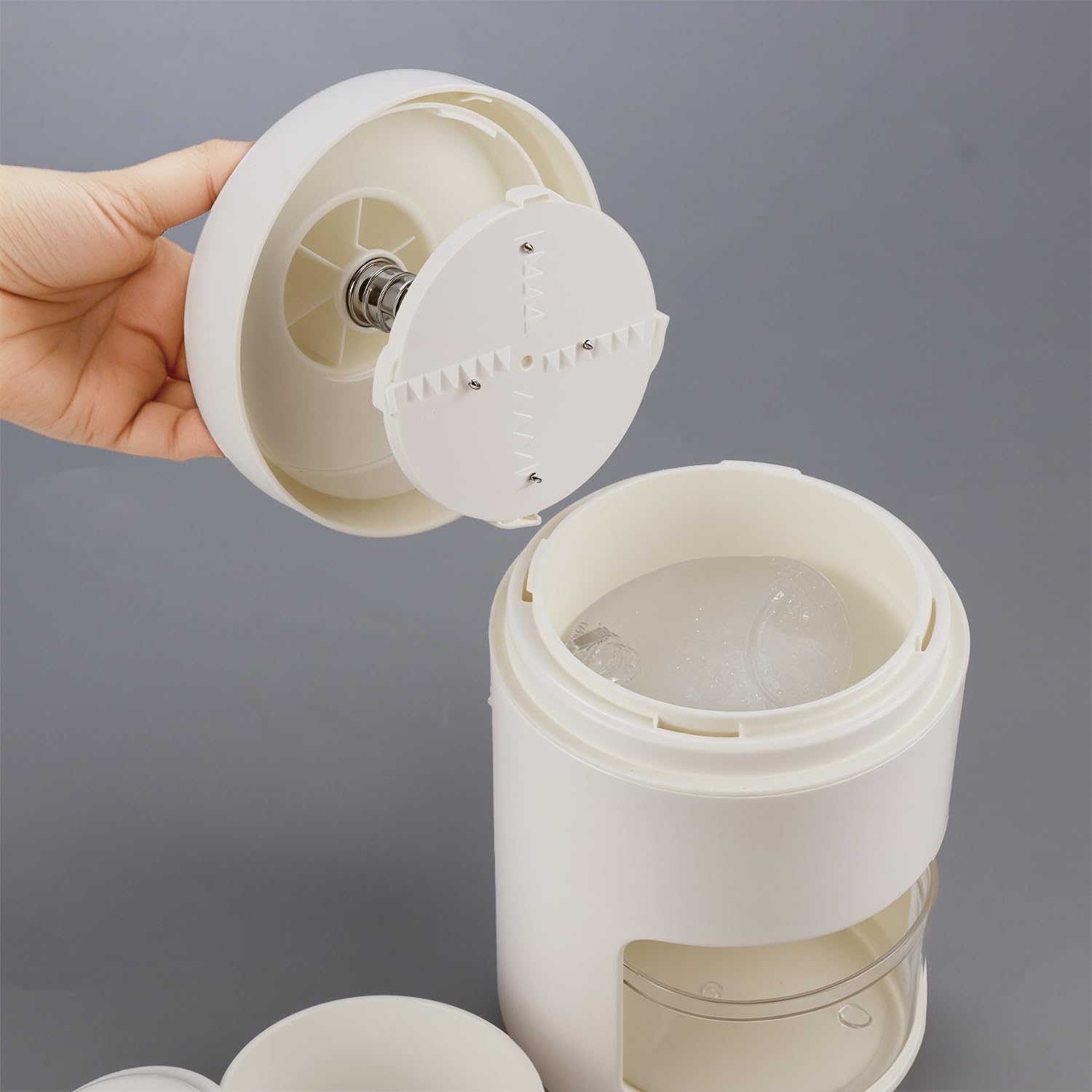 QWORK® Portable Slushy Maker Manual Slush Machine - 300 mL - Operación eléctrica - para el hogar, Viajes, al Aire Libre