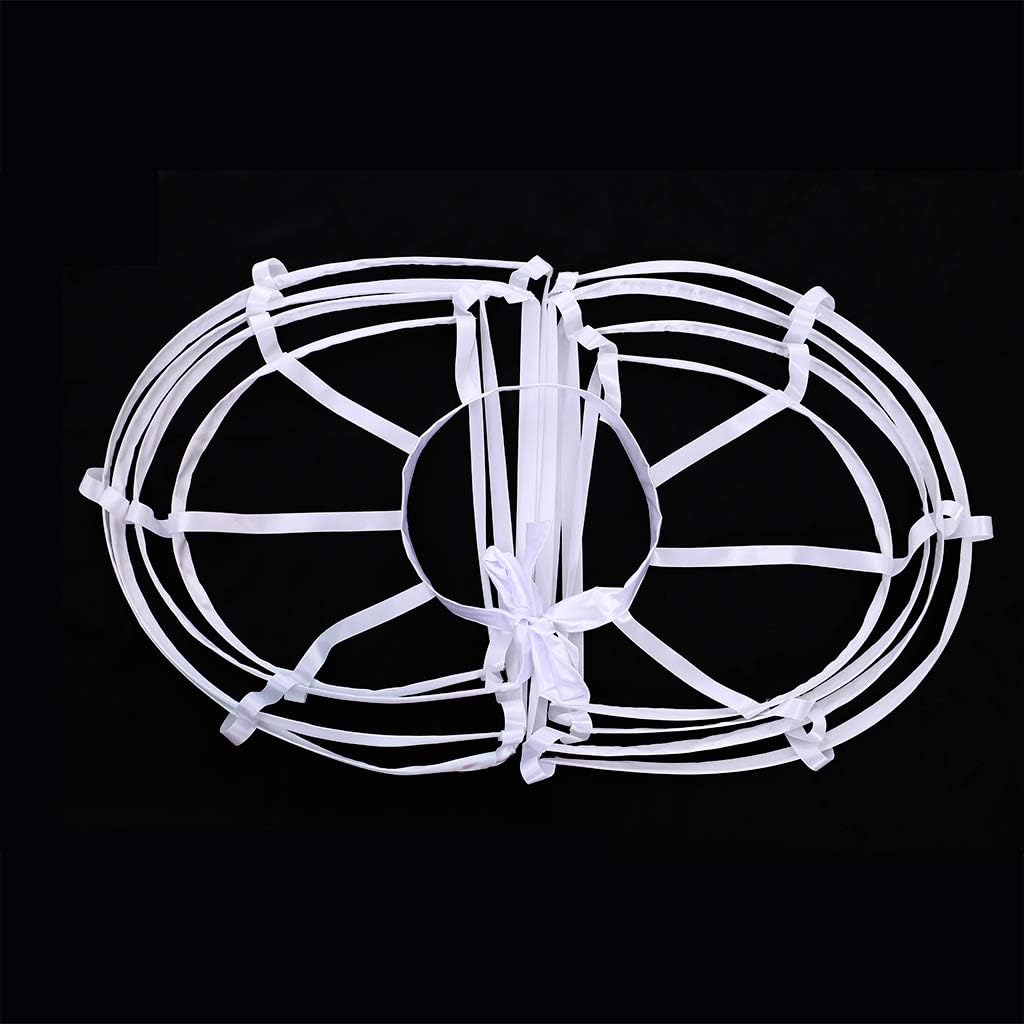 DUNHAO COS Women's Double Victorian Pannier Bustle Cage Underskirt