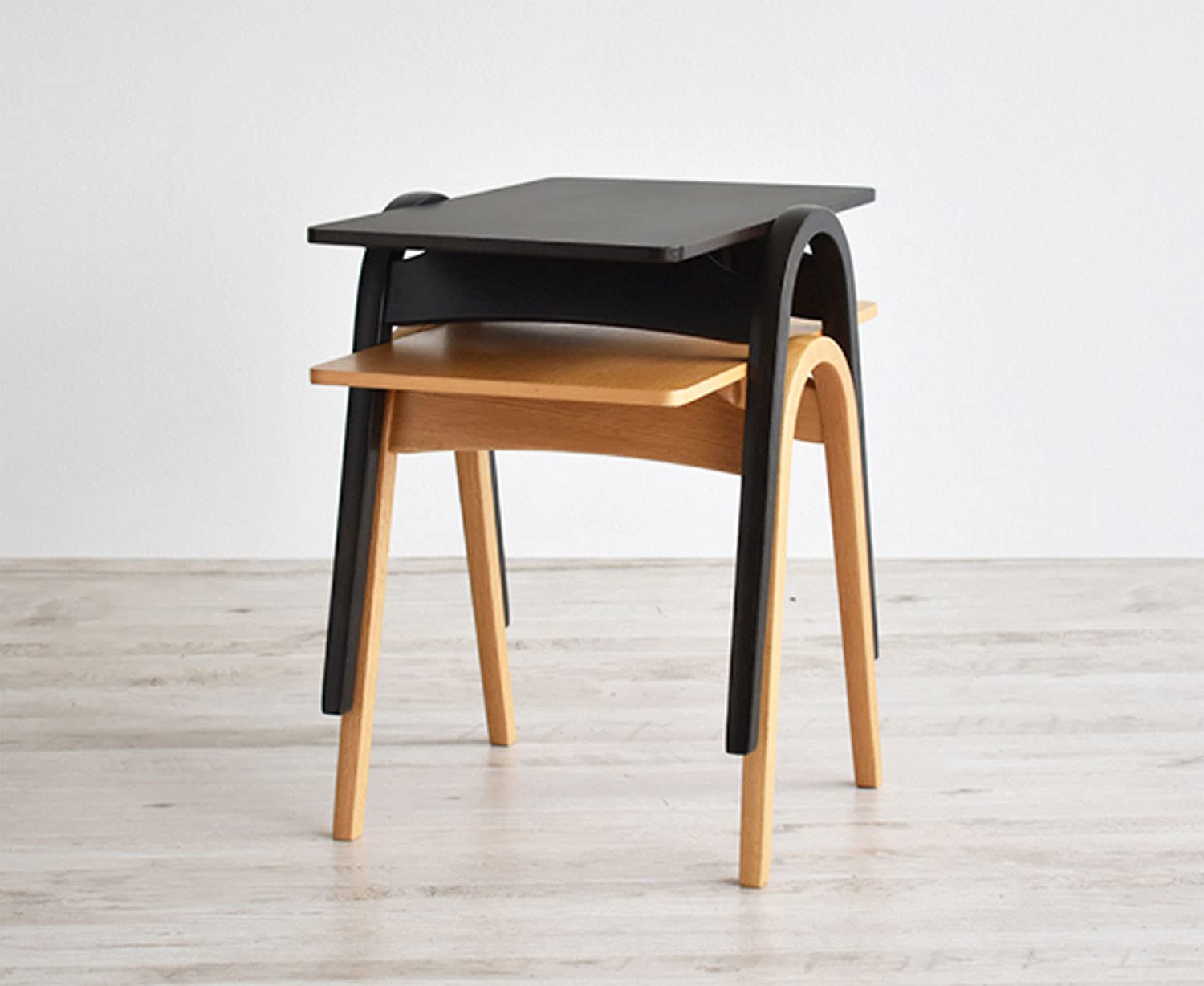 Amazon｜秋田木工 サイドテ-ブル 幅40×奥行53×高さ45cm DB 天然木使用