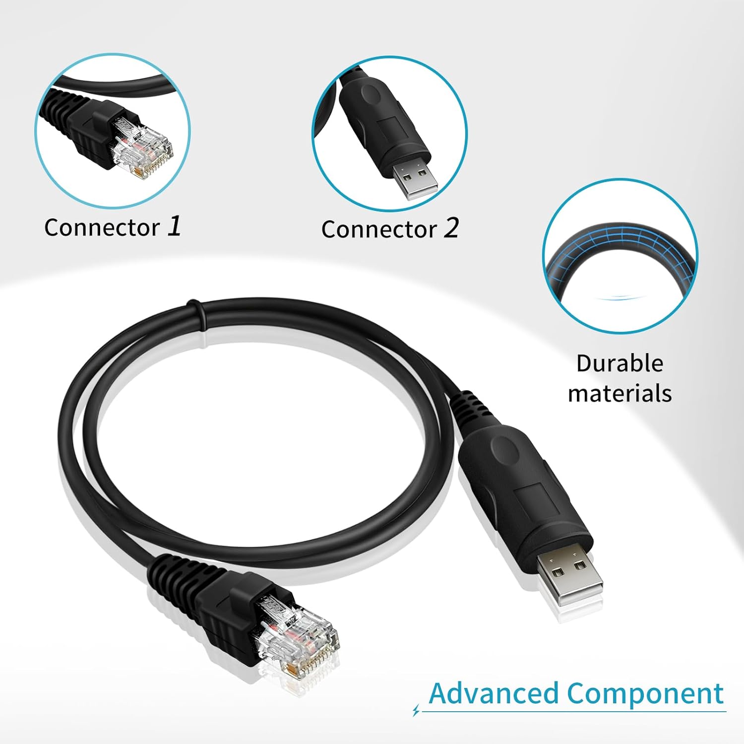 2-Pack KPG-46 KPG-46U USB Programming Cable for Motorola TK-780 TK-880 TK-980 TK-981 NX-700 NX-800 NX-900 TM-271A TM471A NXR-700 NXR-710 NXR-800 NXR-810 Radi