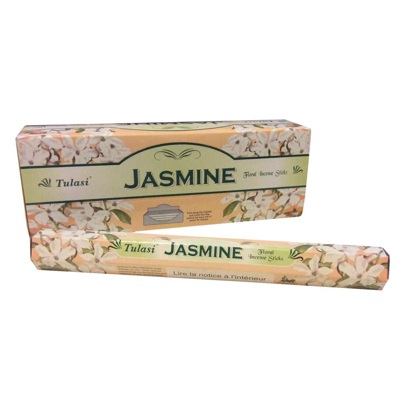 Tulasi Jasmine Incense Sticks Box of 6 packs (120 sticks)