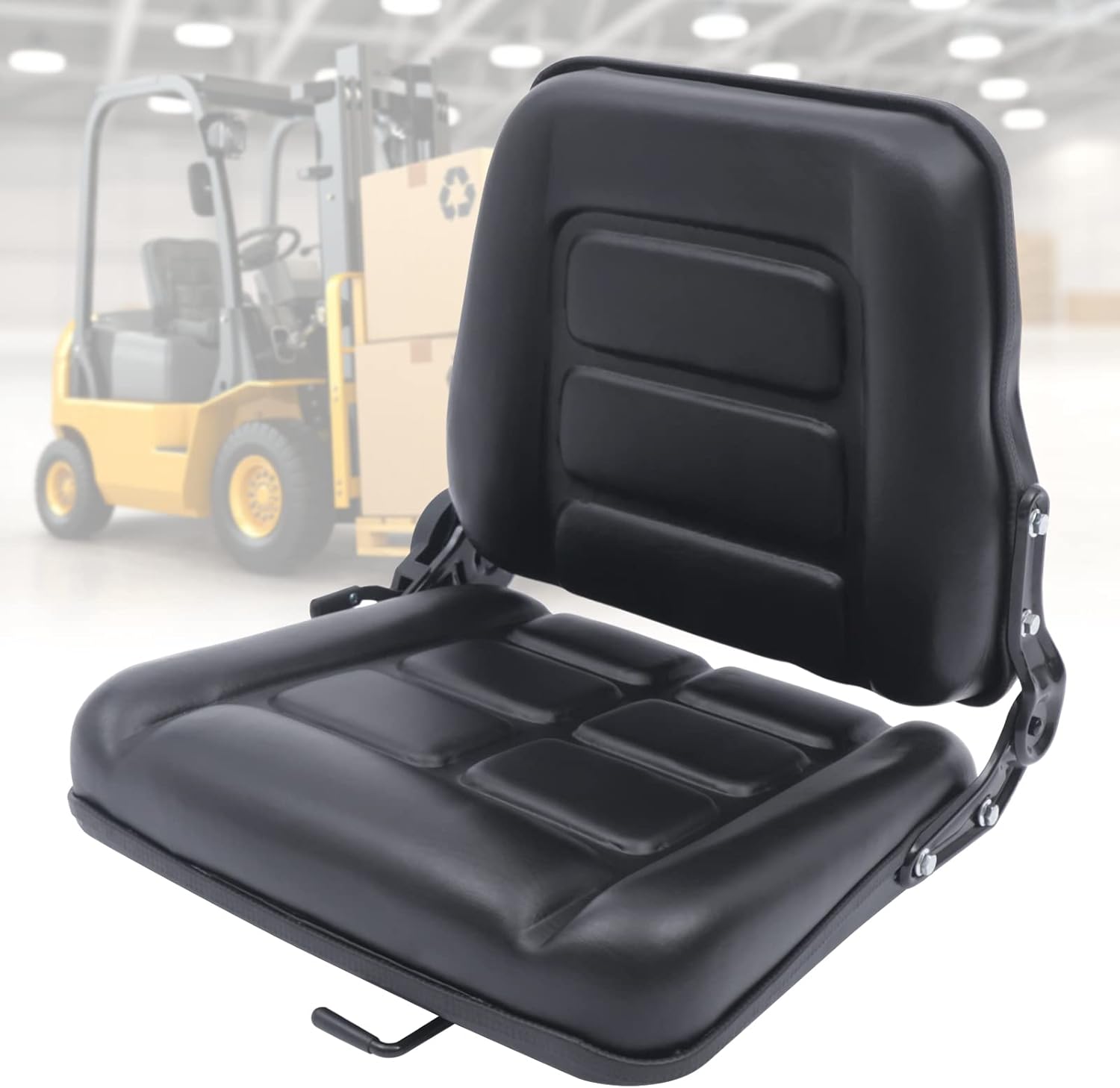 Universal Forklift Seat with Adjustable Backrest, Heavy
