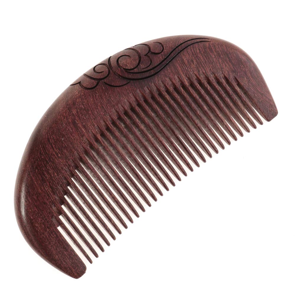 木製ダークブラウンコーム 装飾あり
