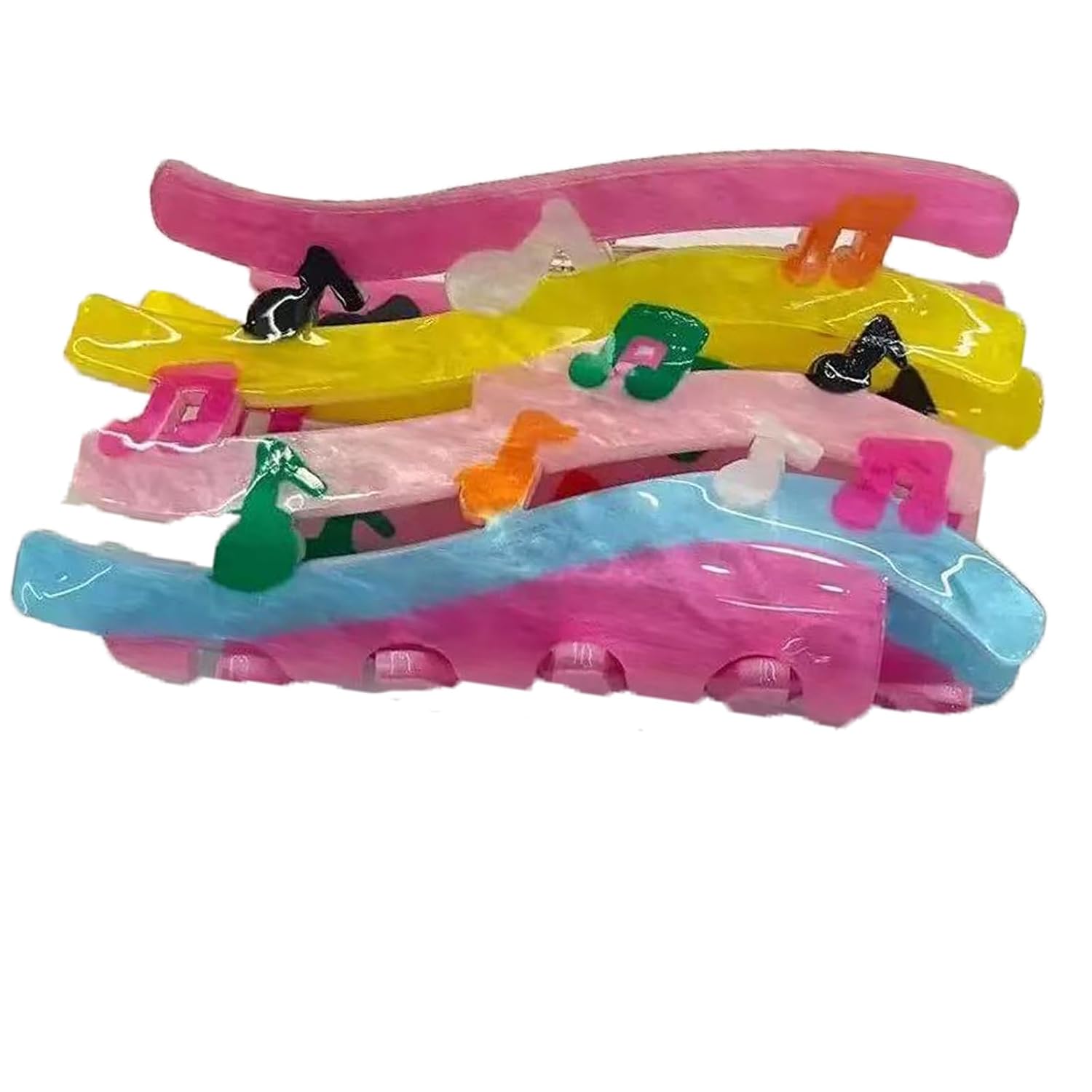 Music Hair Clips,Music Claw Clips,Musical Note Hair Claw Clip,Acrylic Hair Clips,Small Claw Clips for Gir (Music)