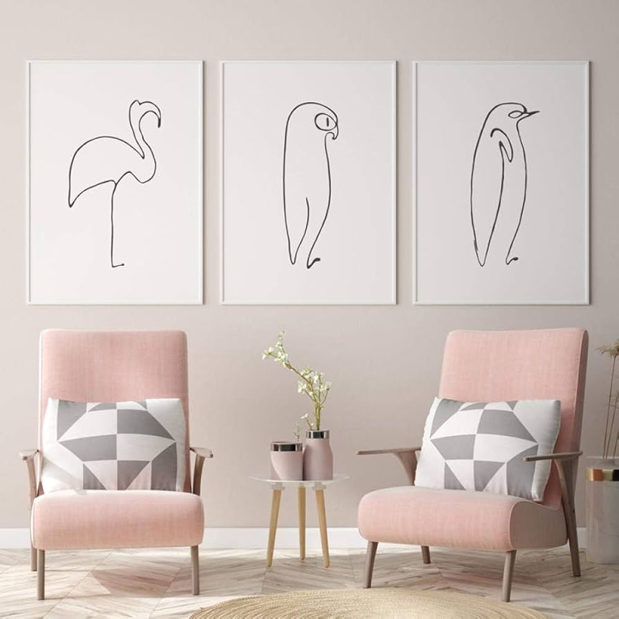 Amazon.co.jp: ピカソ有名な絵画インテリア抽象ポスターセット