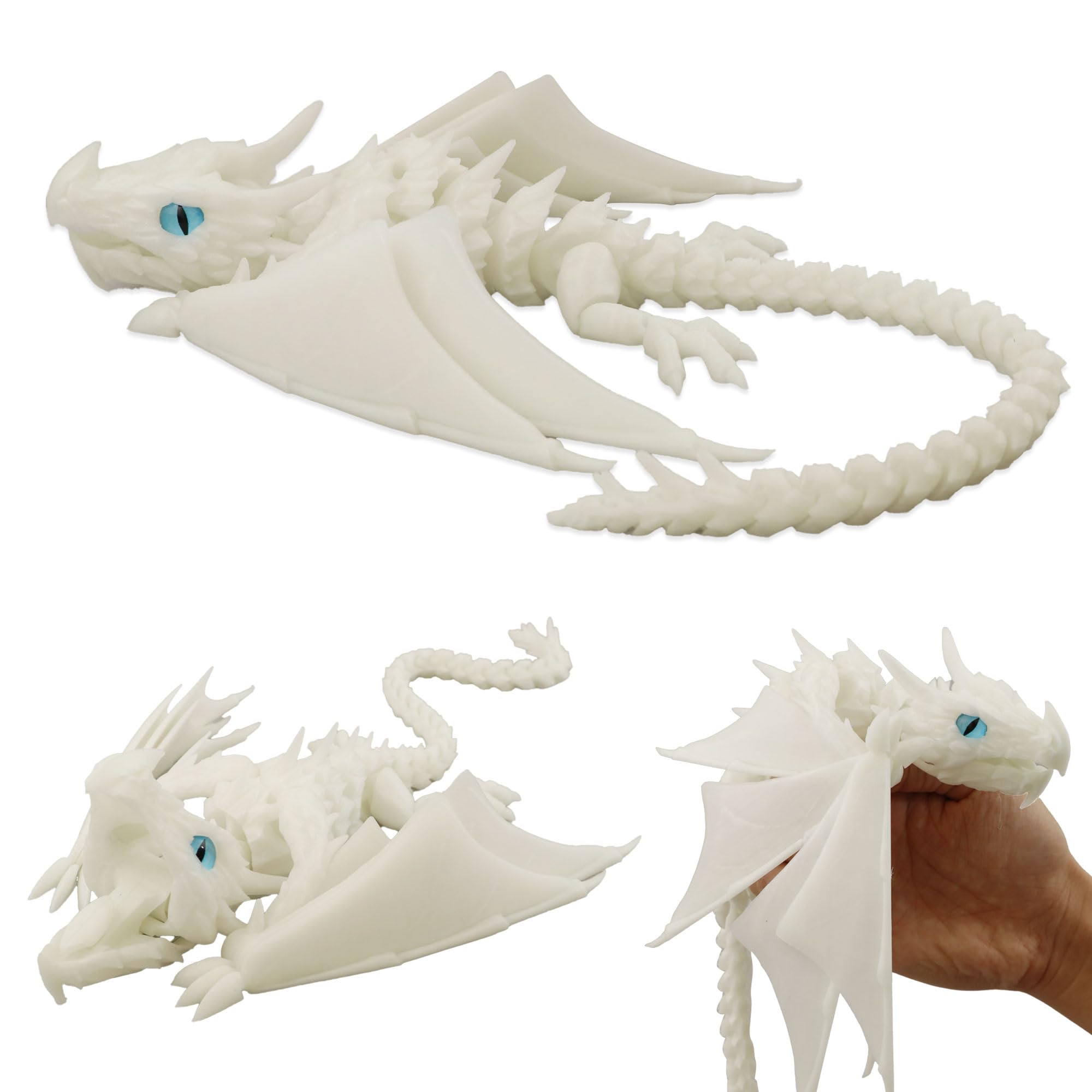 Amazon.com: LehuoMaker 3D Printed Dragon with Wings, Fidget Dragon