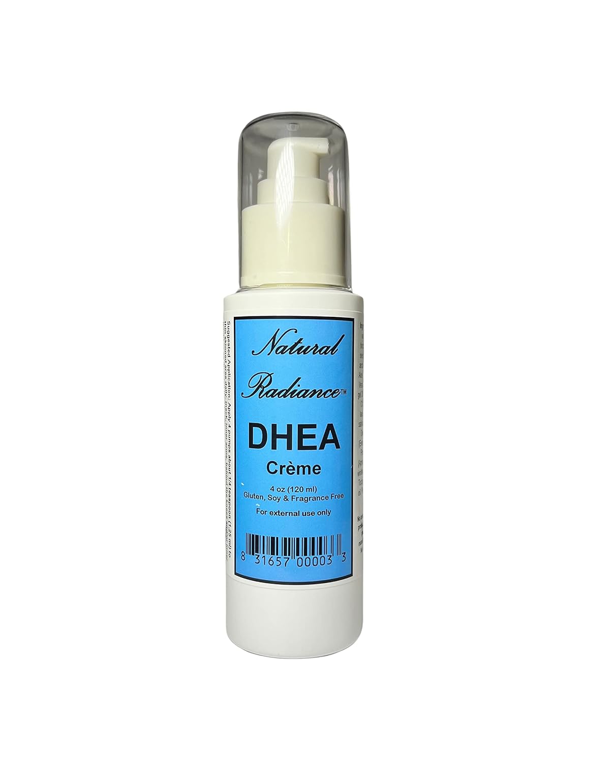 Natural Radiance DHEA Unscented & ParabenFree Topical