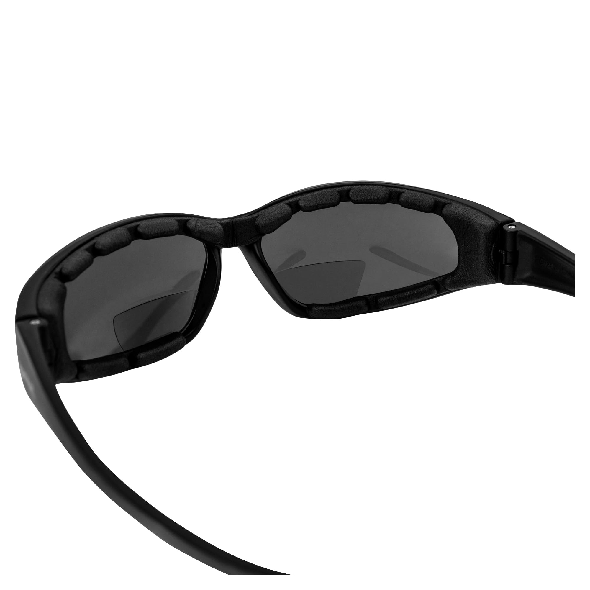 Global Vision Hercules Z87.1 Lot de 2 paires de lunettes de soleil de sécurité pour moto avec monture noire et verres fumés et jaunes Grossissement +2,5