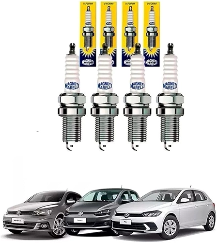 Jogo Velas de Ignição Gol G4 G5 G6 Golf Polo Saveiro Fox Voyage Motor EA111