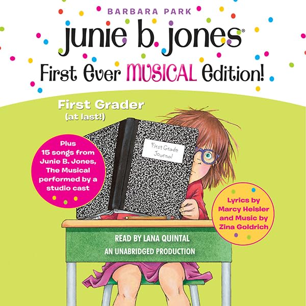 Junie B. Jones First Ever MUSICAL Edition!: Junie B., First Grader (at last!) Audiobook plus 15 Songs from Junie B. Jones The Musical    
	                
	            

                 
                        Audible Audiobook 
                  
                        – Unabridged