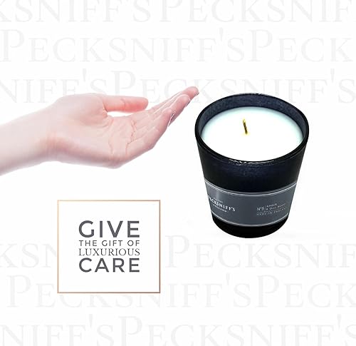 Miniatura 6 de Pecksniffs - Vela perfumada de ámbar negro y madera Oud  1 mecha, 6.49 onzas