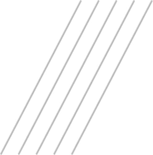 Miniatura 5 de 0.118 in x 11.811 in Acero Inoxidable Modelo Recto Metal Ronda Eje Varillas 5 Piezas