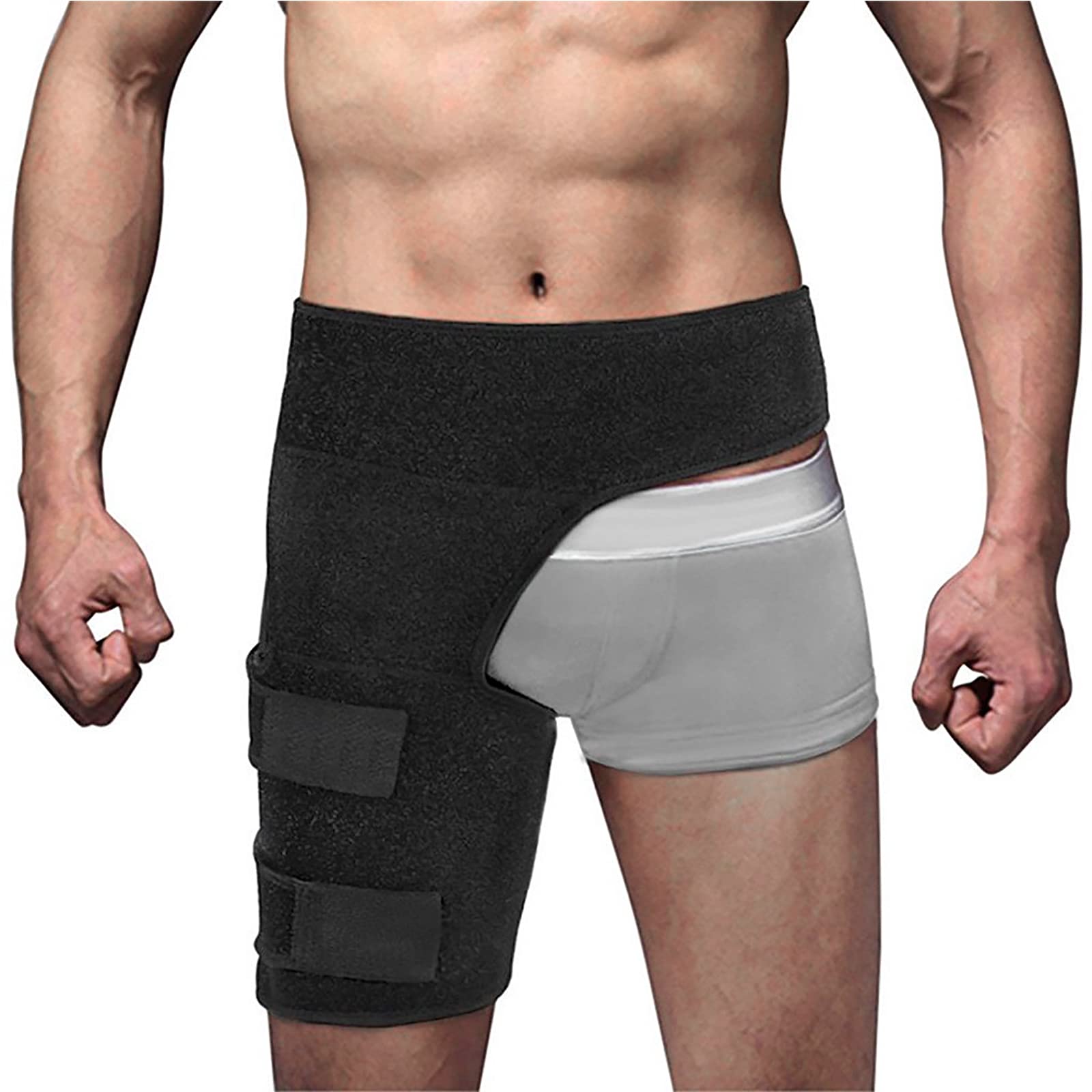 StarsouceHip Brace for Sciatica Pain Relief Hip Brace Thigh Compression Sleeve Hip and Thigh Compression Wrap for Men Women Left Right Leg