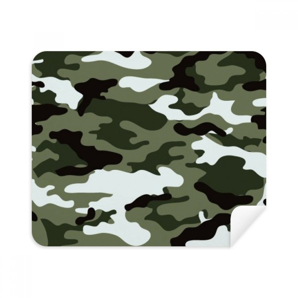 Camouflage Line Art Grain Illustration Pattern Cleaning Cloth Screen Cleaner 2pcs Suede Fabric