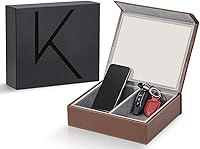 Vista 15 de KK6M-BL Faraday - Caja protectora para llavero, bloqueo de señal RFID, caja de blindaje para llaves de automóvil, jaula Faraday vintage antirrobo