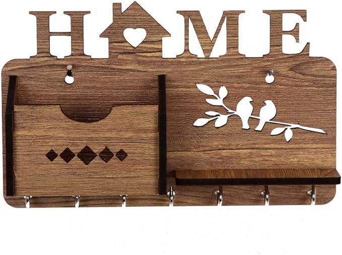 Portachiavi Da Muro Con Ripiano, Appendichiavi E Portaoggetti Da Parete