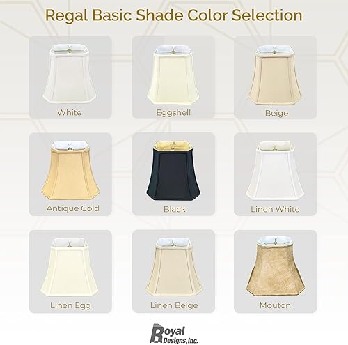 Miniatura 5 de Royal Designs - Pantalla de campana de esquina de corte cuadrado, oro antiguo, 7.5 x 12 x 10.25 pulgadas