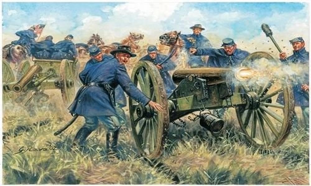 ITALERI American Civil War Union Artillery 6038 1:72 Figures Kit