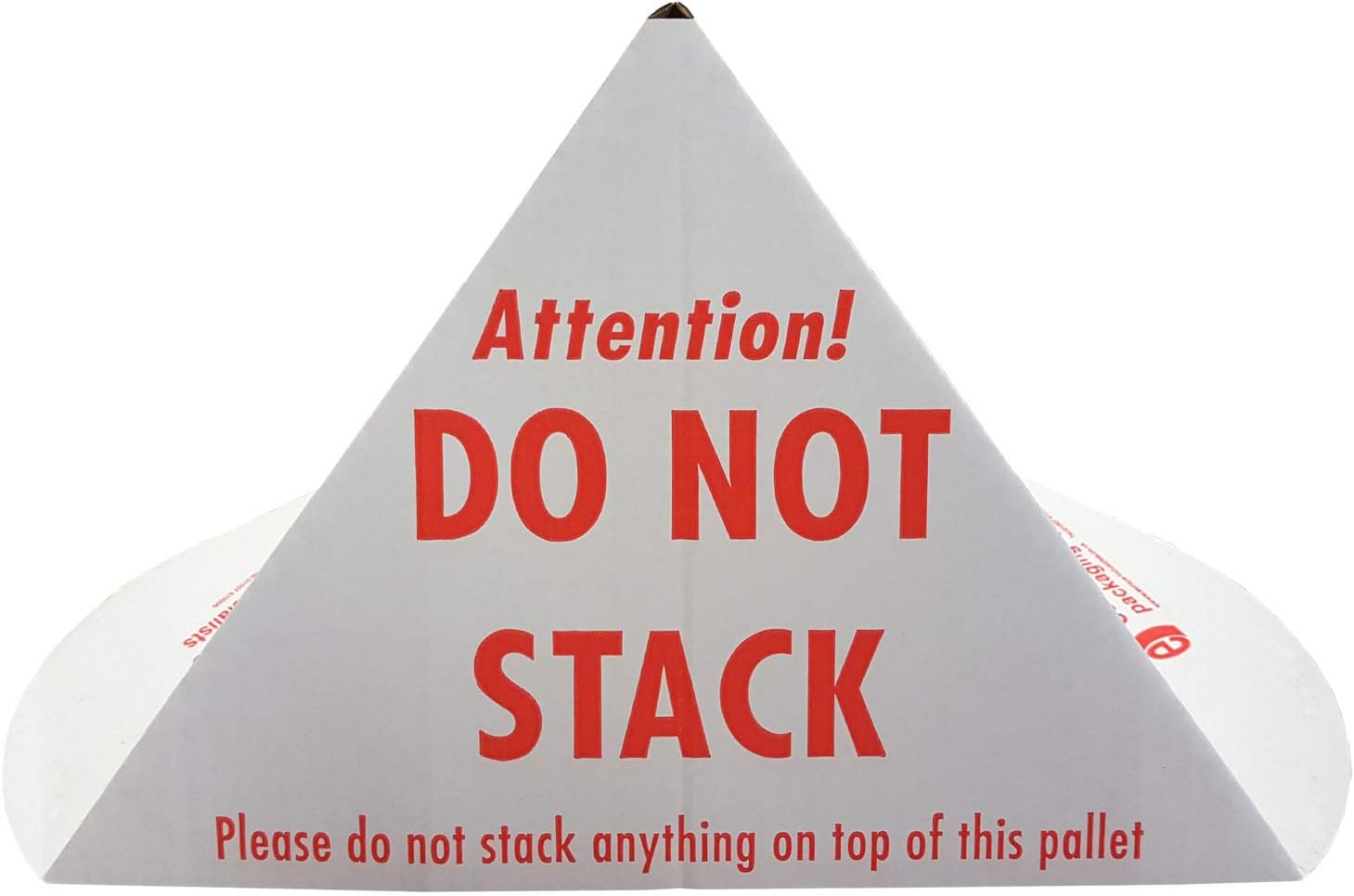 Printed Cardboard Pallet Do Not Stack Cones Warning Triangles Pack of 5
