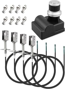 Grill Igniter Kit Fit for Members Mark GR2039201-MM-00 Grill Chef BIG-8116 Bakers & Chefs GR2039201-BC-00 SAMS Club ST1017-01 ST1017-012939