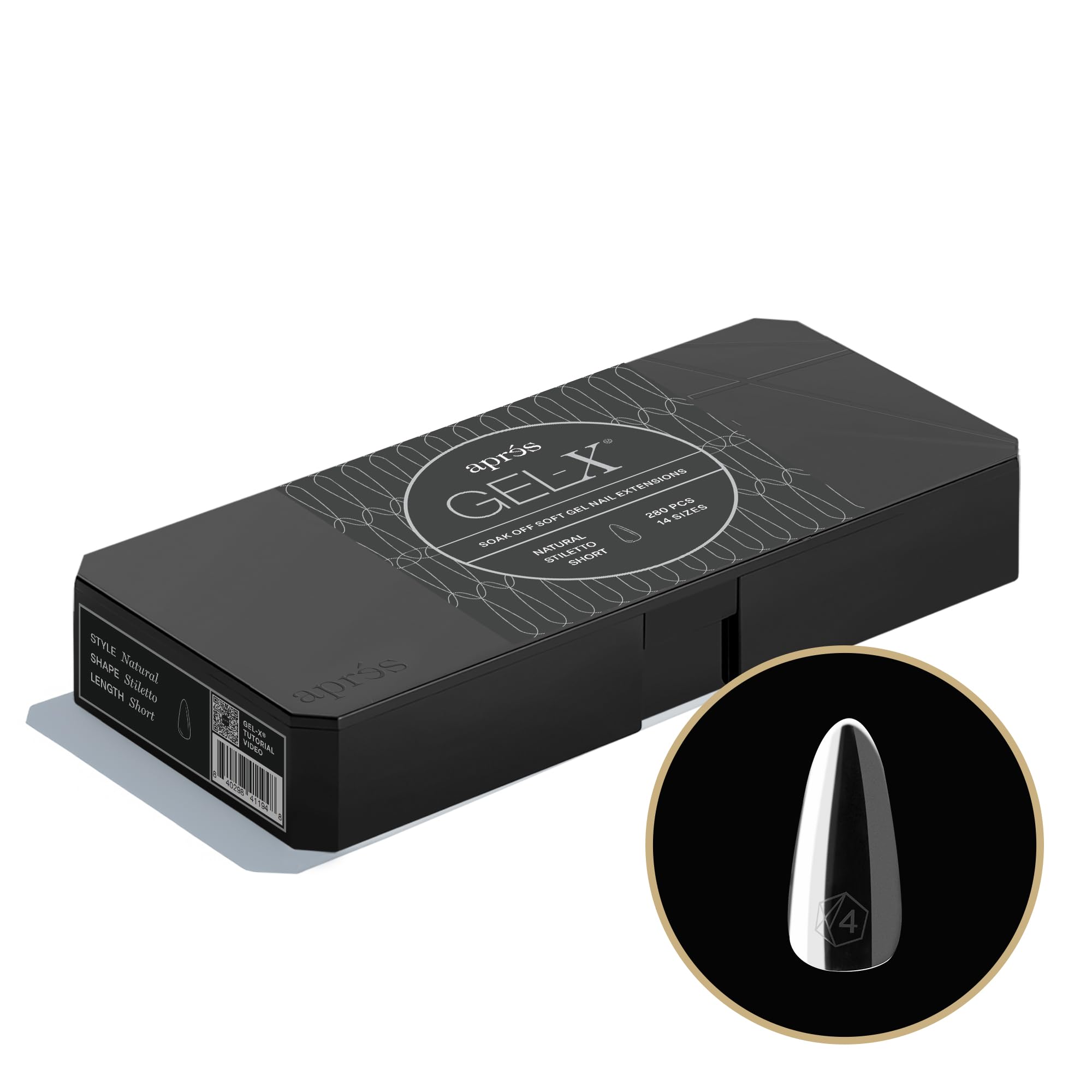 Amazon | APRÉS Gel-X® スティレット型ネイルチップセット｜280枚入り