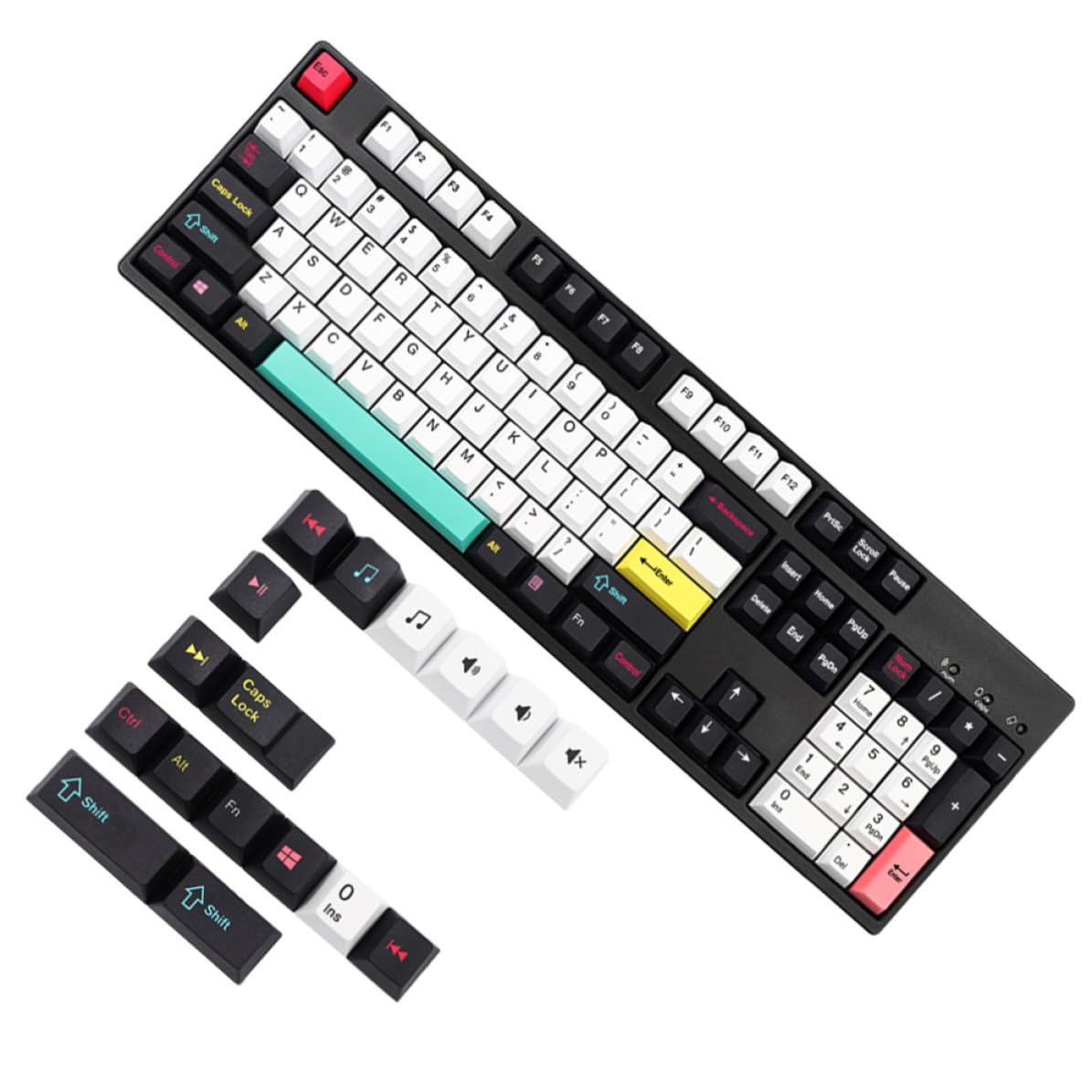 Pbt Keycaps per Tastiera Meccanica Profilo Originale