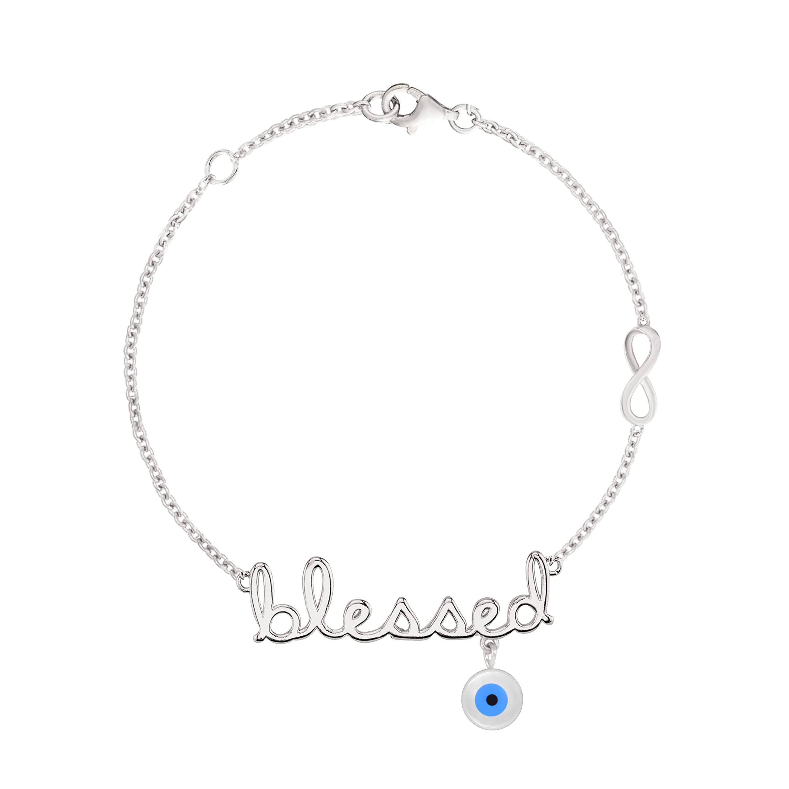 MINUTIAE Love Blessed Fancy Charm Adjustable Bracelet Kada Valentine Gift for Women & Girls Jewelry for Gift (Silver) (B09Z1Q6XF1) Amazon Price History, Amazon Price Tracker