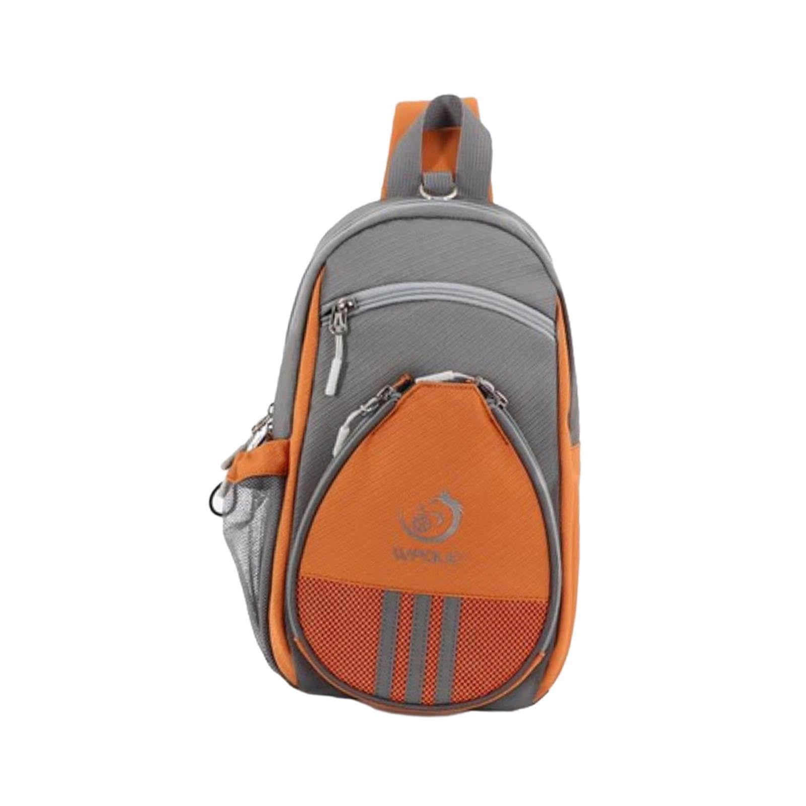 Borsa per racchette da ping pong resistente organizer per sport all'aperto per principianti grigio