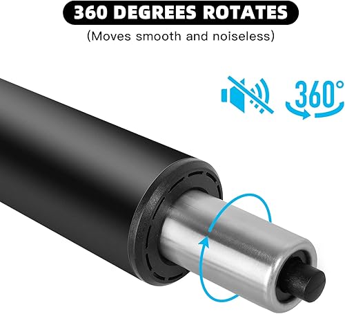 Miniatura 5 de Soporte de repuesto para silla de escritorio, patas de metal reforzadas, repuesto de cilindro de silla de oficina con guantes