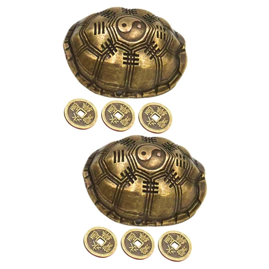 茶色の亀彫刻 2個セット 根付　提げ物　緒締め玉　天然素材　緒締 茶色の亀彫刻 2個セット 根付 提げ物 緒締め玉 天然素材 緒締