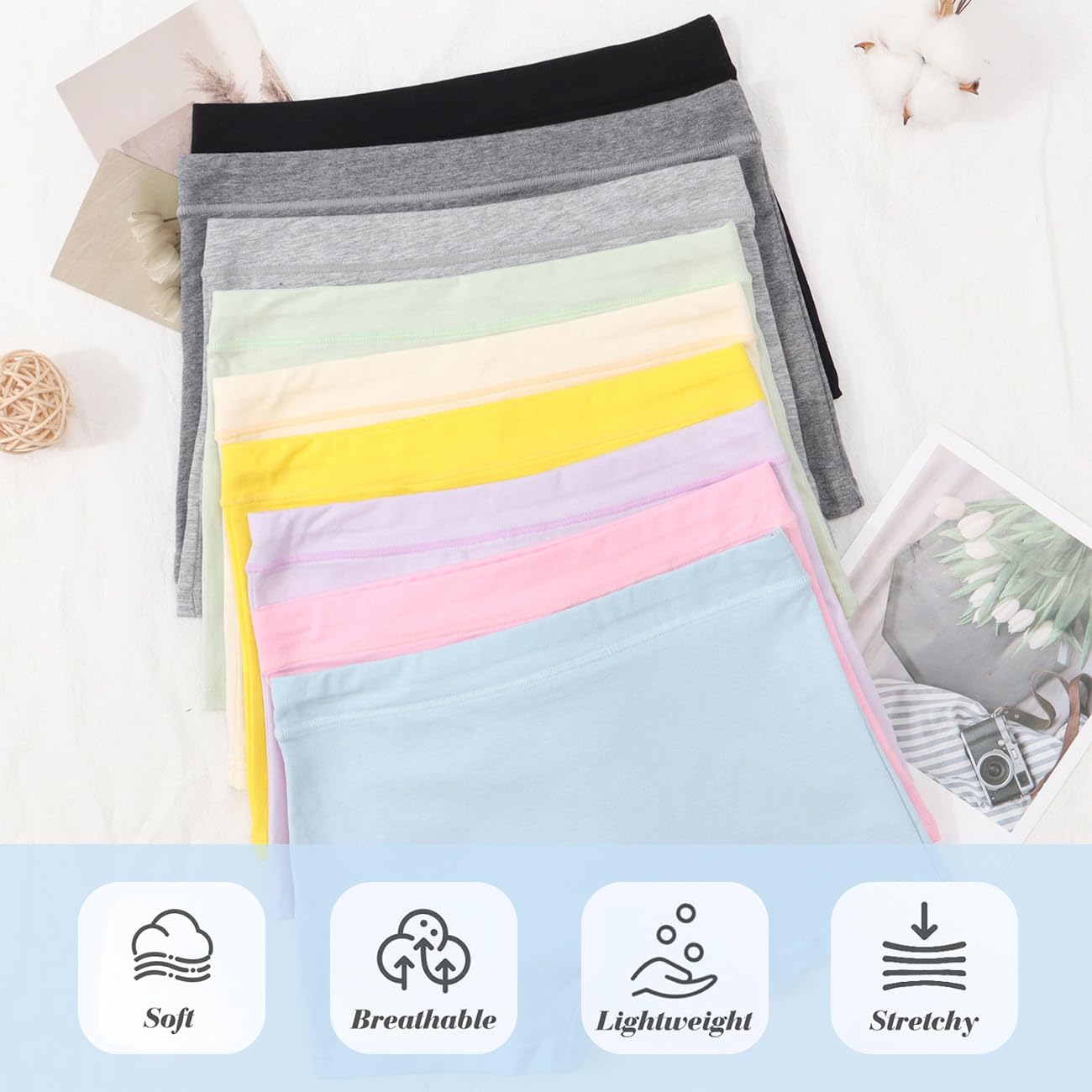 Unterhosen für Teenager-Mädchen, Baumwolle, weiche Boyshorts, Kinder-Unterwäsche, Boxershorts, Sicherheits-Höschen für Kleid, Alter 4–14 Jahre