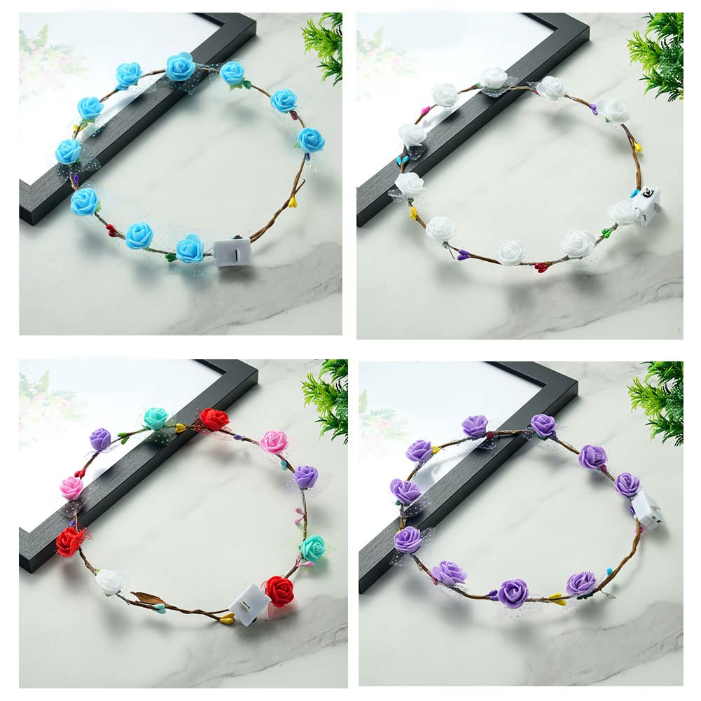 Fascia Luminosa Per Capelli 1 Pezzo - Fascia Per Capelli Luminosa Con LED, Fascia Per Capelli Con Diadema LED Lampeggiante