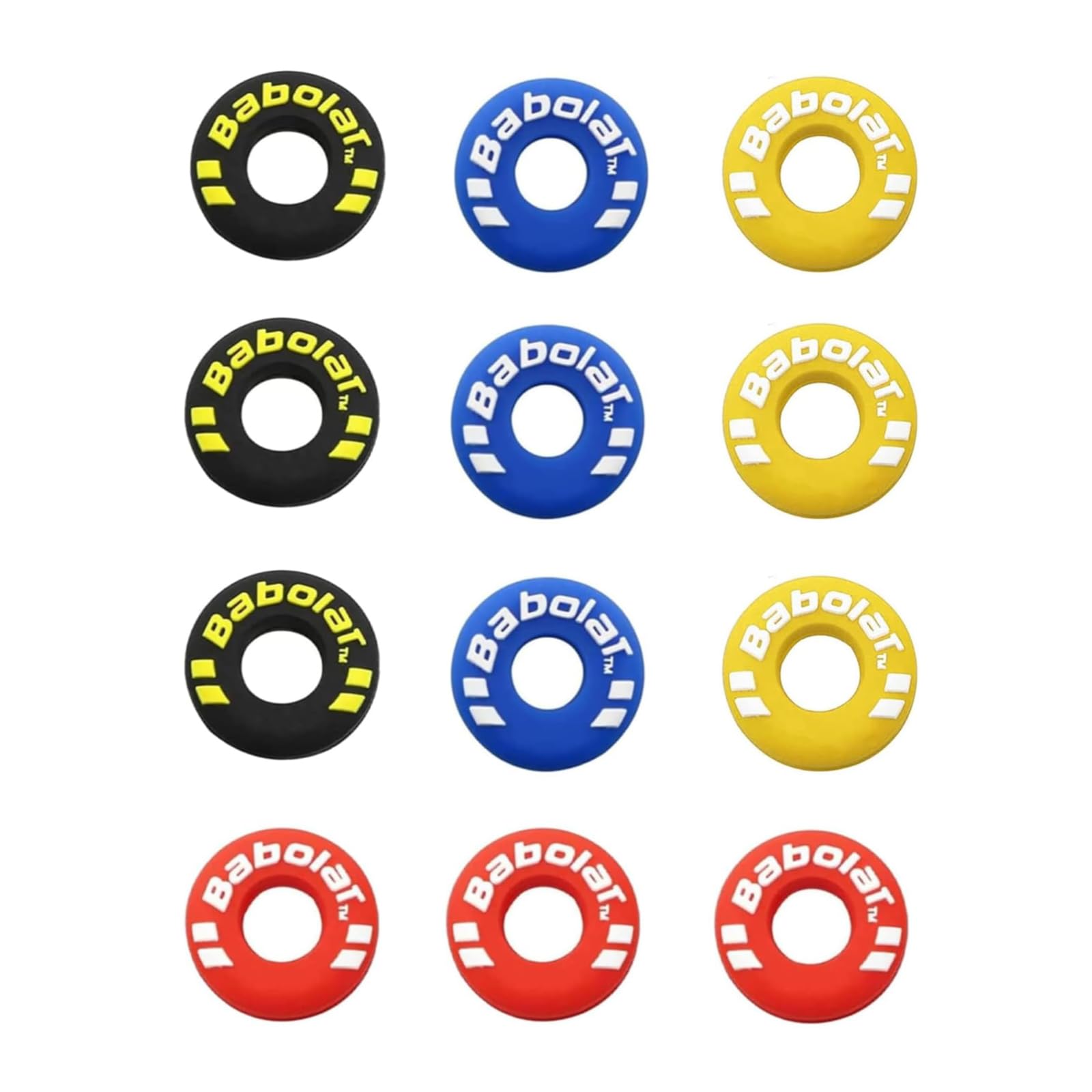 XMTStartrading 12Pcs Soft Lightweight Tennis Racket Vibration Dampeners Flexible Tennis Racquet Shock Absorber for Sports Players