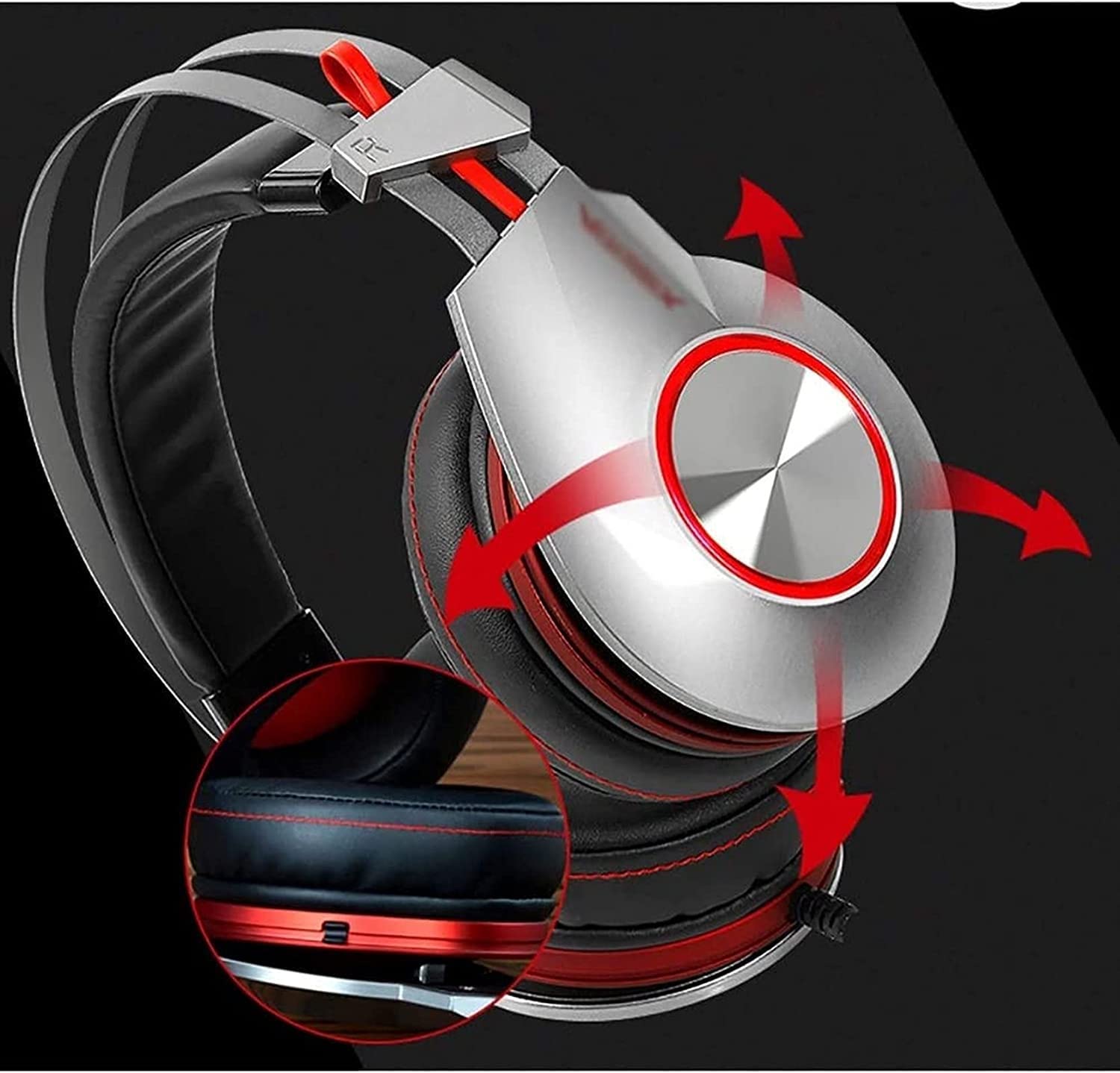 Auriculares for Juegos con Cable - Micrófono - Diadema Ligera Reforzada con Acero - for PS5, PS4, PC, Xbox