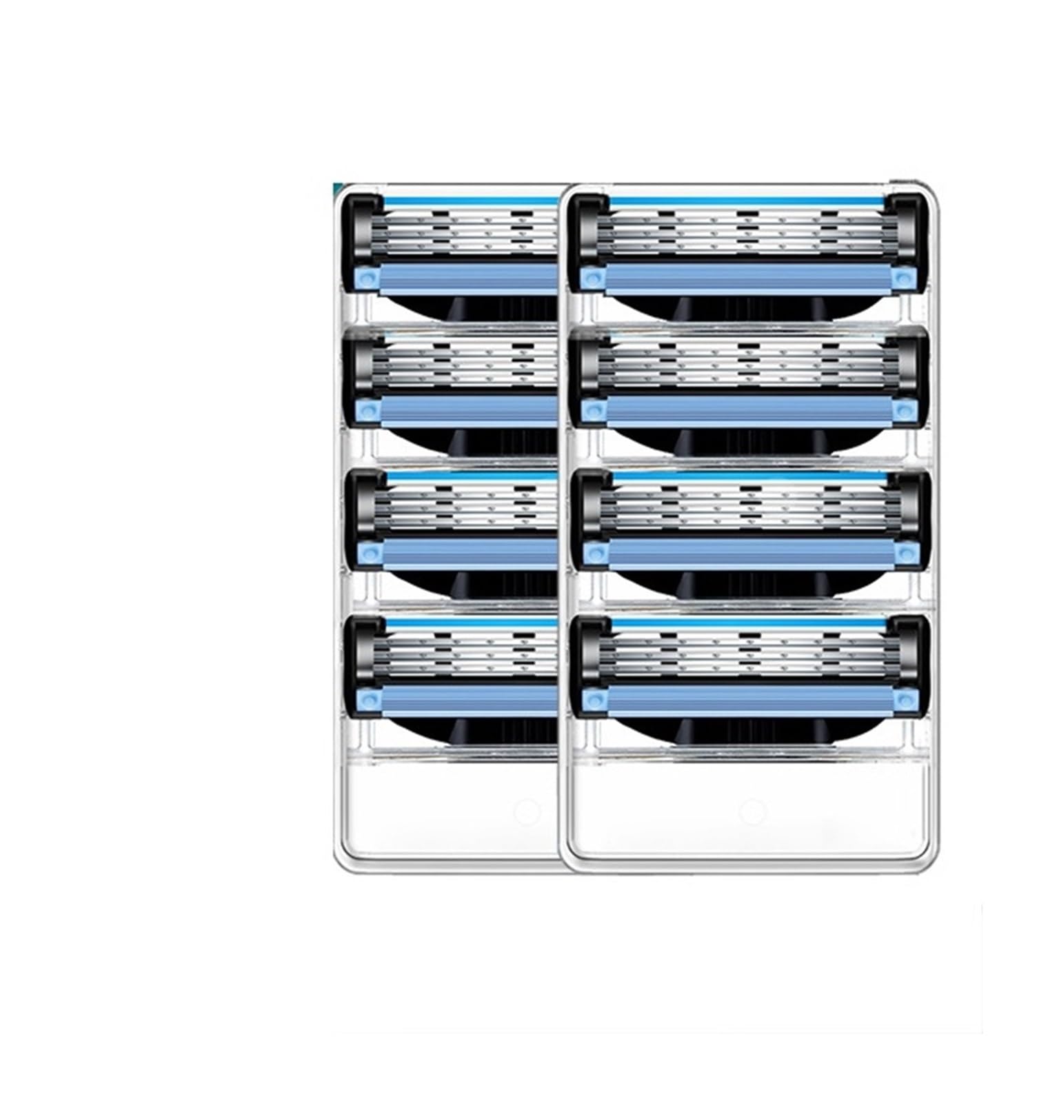 Compatible Con Casetes De Afeitado Gillette Mach3, 3 Cuchillas De Afeitar Afiladas, Cuidado Facial For Hombres, Afeitado Apurado, Cuchilla De Afeitar Reemplazable, 8/16 Recambios(8xMach3 Blades)