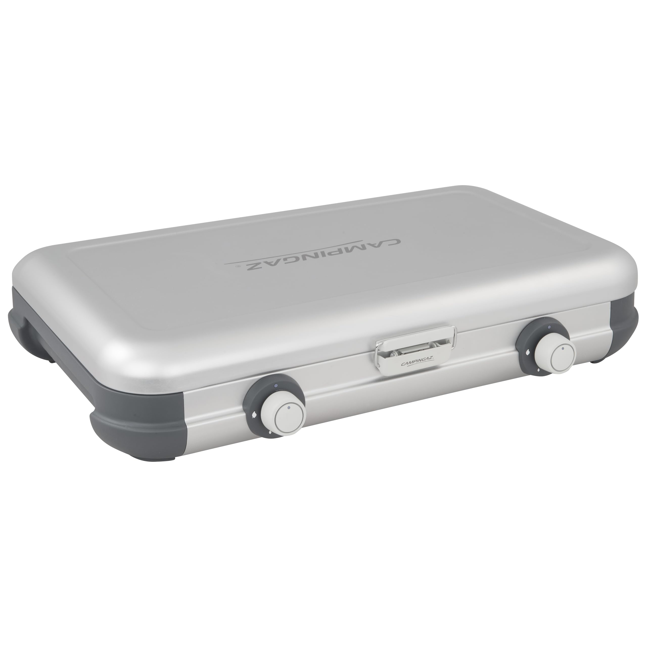 Campingaz Camping Kitchen 2 CV Gas Stove | Hornillo Portátil de Sobremesa para Camping y Picnic – 2 Quemadores | 2 x 2000 W, Blanco
